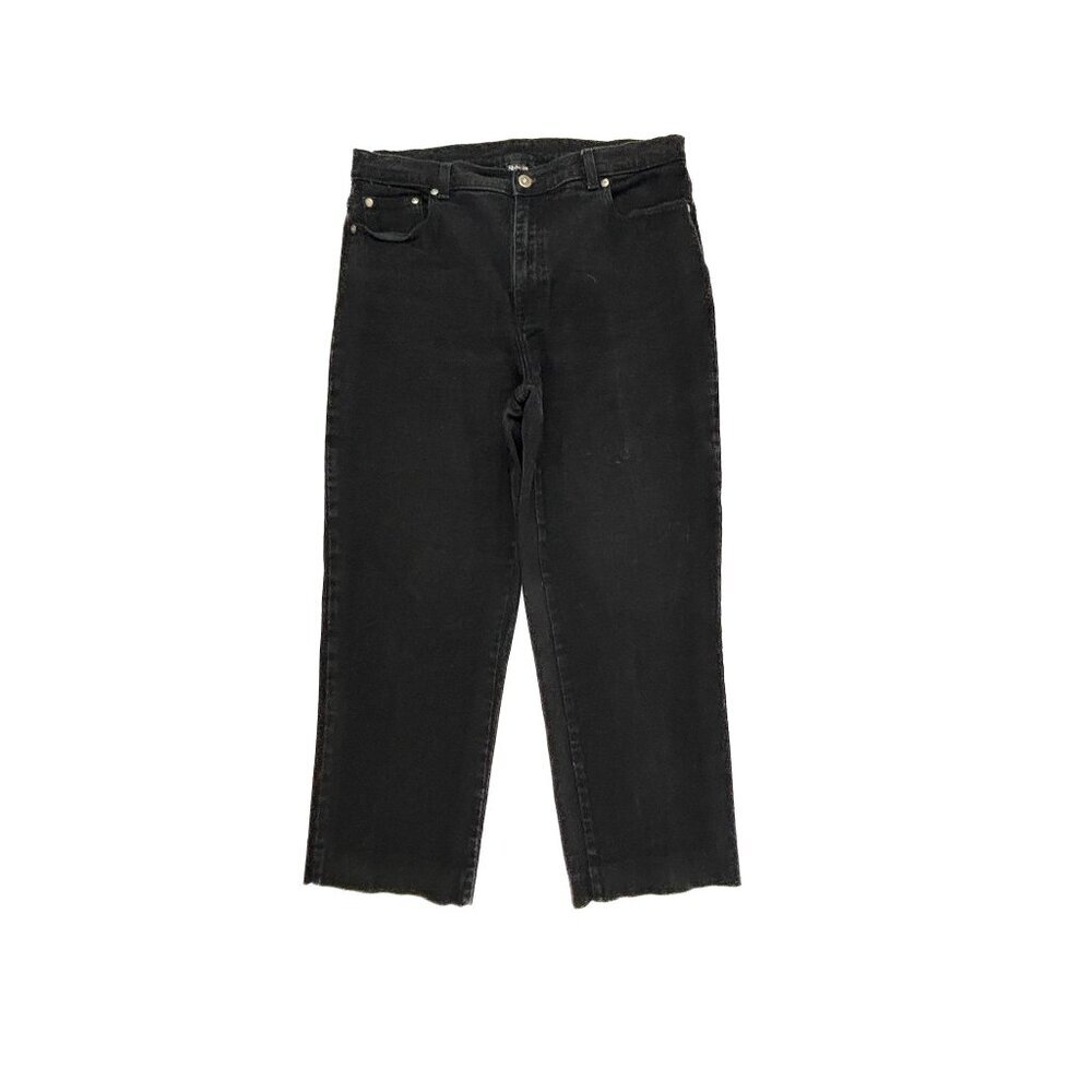 Style & Co Straight leg Women's‎ size 16P Black Denim jeans